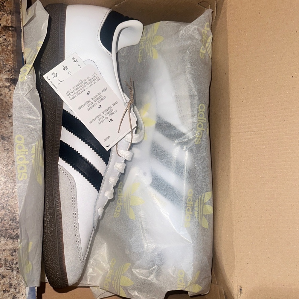 Adidas White and Black Classic Sneakers